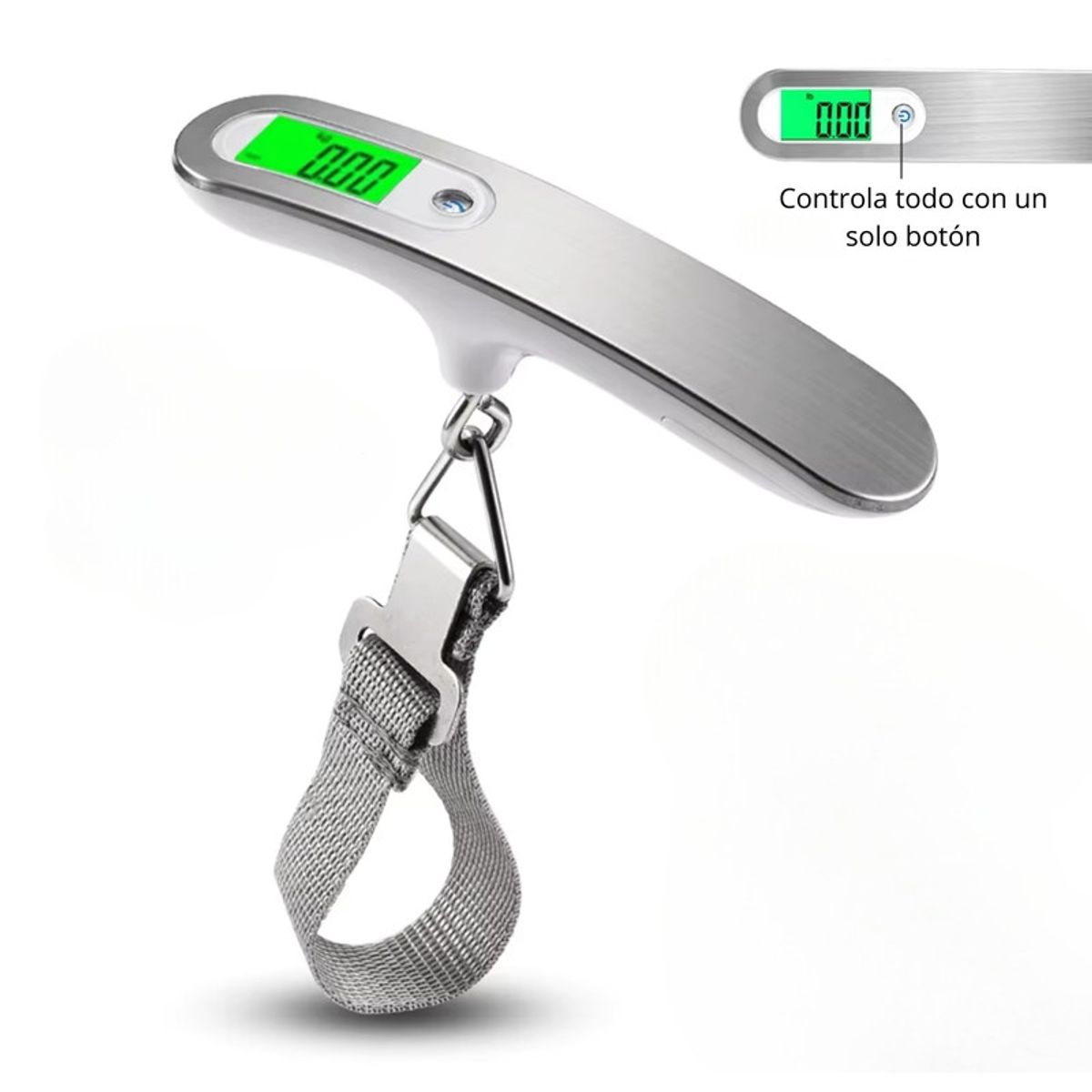 PENTHA - Balanza de Mano Báscula Digital para Maletas de Viaje Hasta 50kg