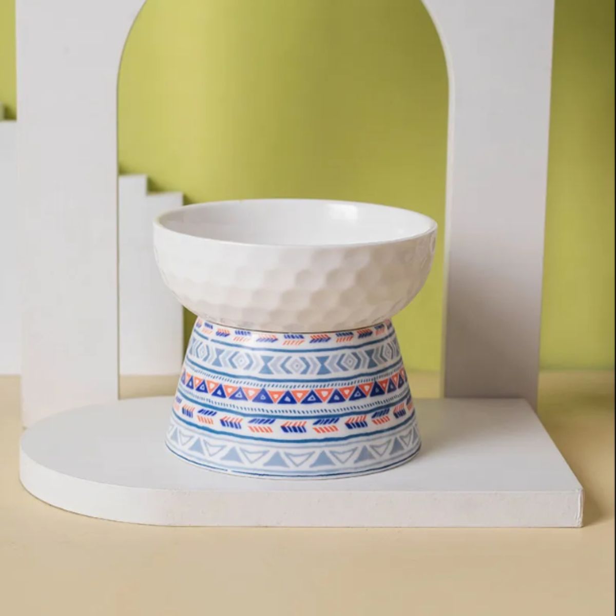 GENERICO - CeramiTribe Bowl Comedero Elevado de Cerámica