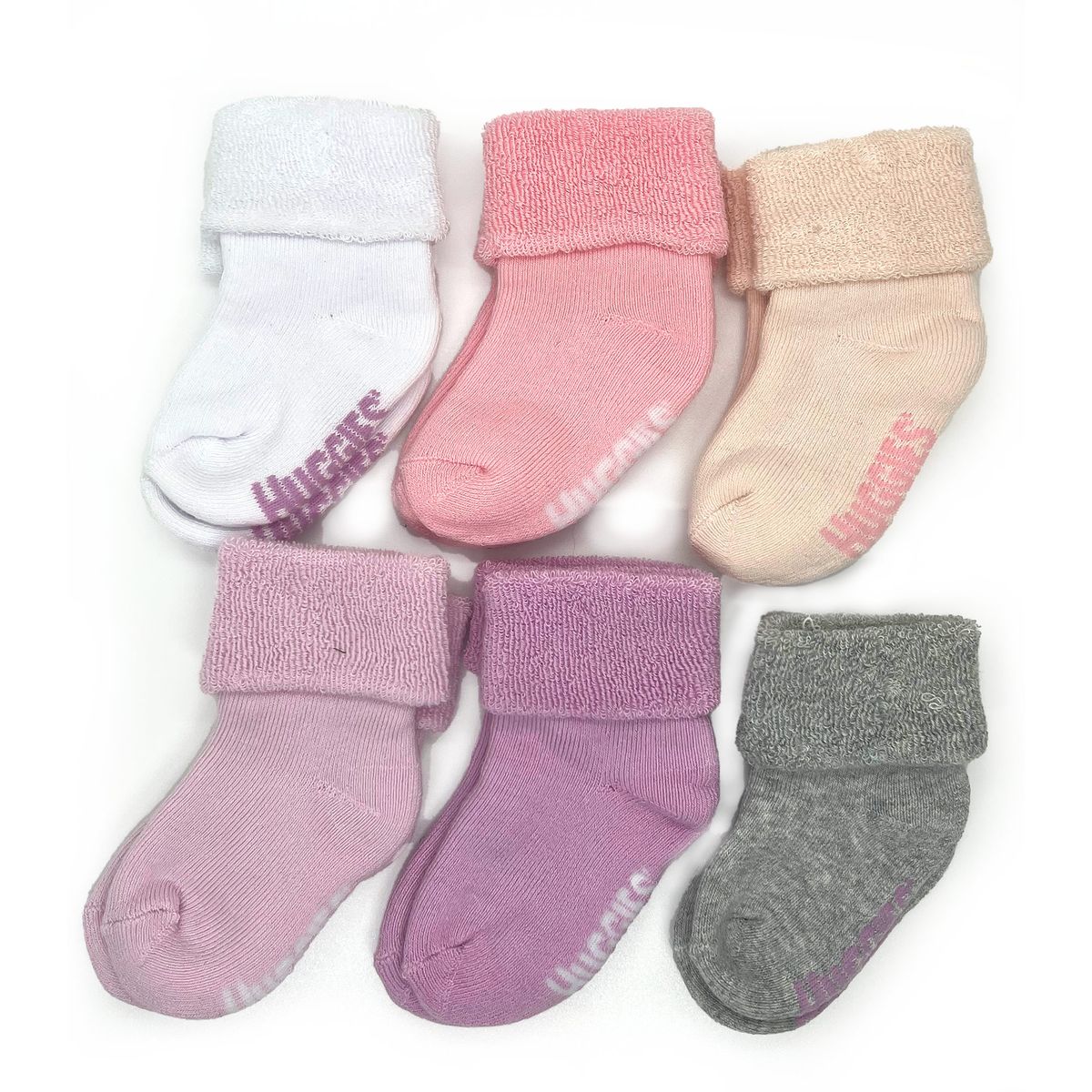 HUGGIES - Medias para Niña Bebé 6Pack Huggies