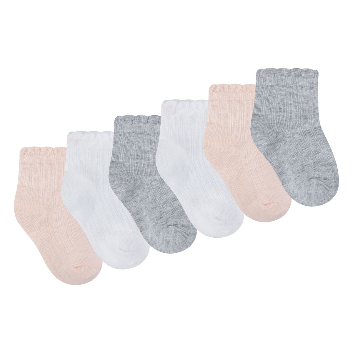 HUGGIES - Medias para Niña Bebé 6Pack Huggies