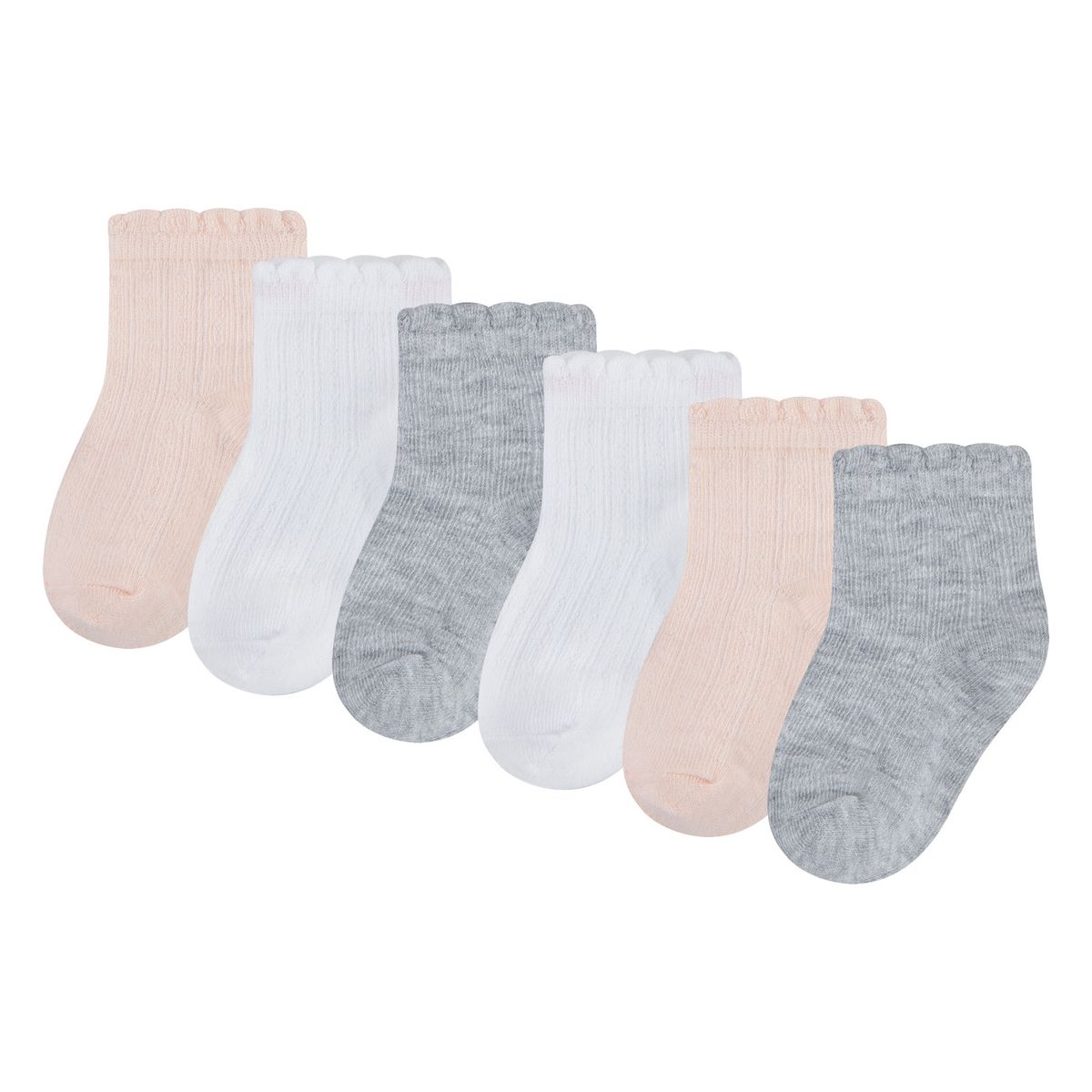 HUGGIES - Medias para Niña Bebé 6Pack Huggies