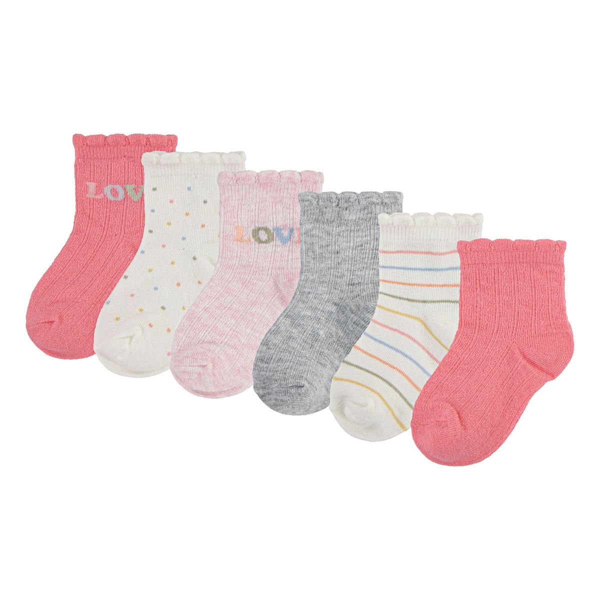 HUGGIES - Medias para Niña Bebé 6Pack Huggies