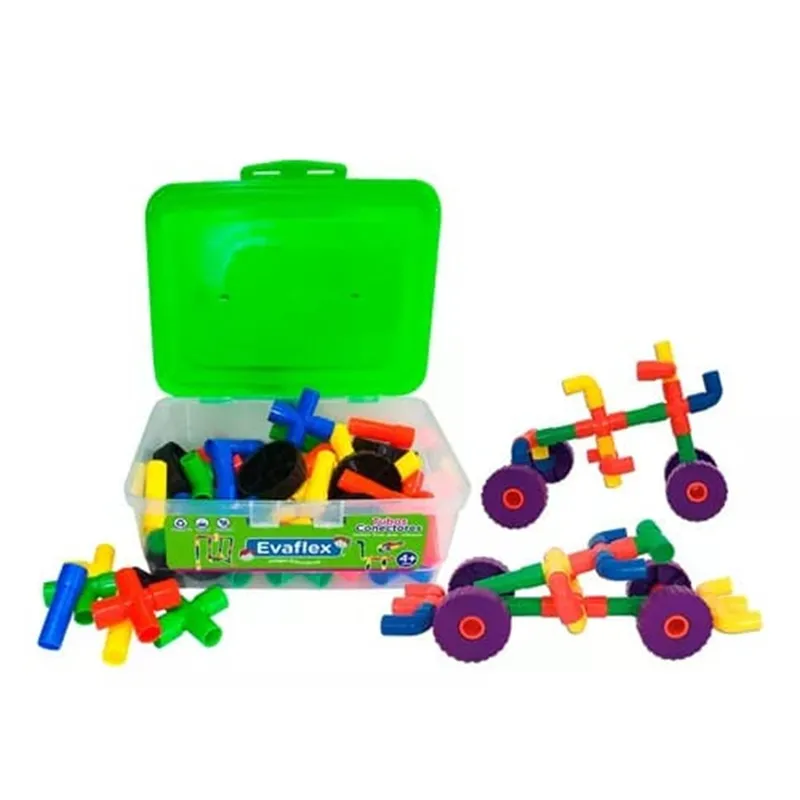 EVAFLEX - JUEGO DIDACTICO TUBOS CONECTORES EVAFLEX