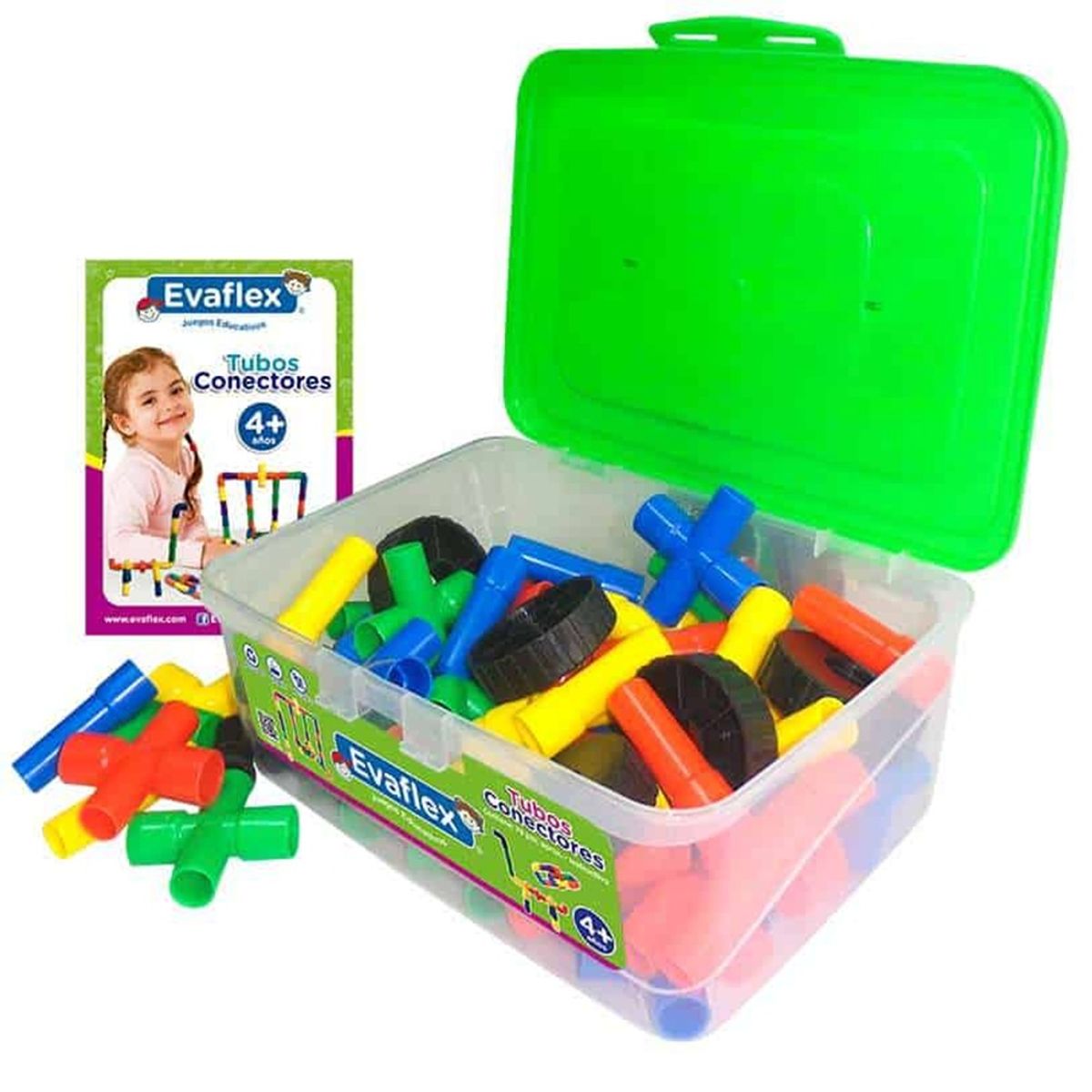 EVAFLEX - JUEGO DIDACTICO TUBOS CONECTORES EVAFLEX