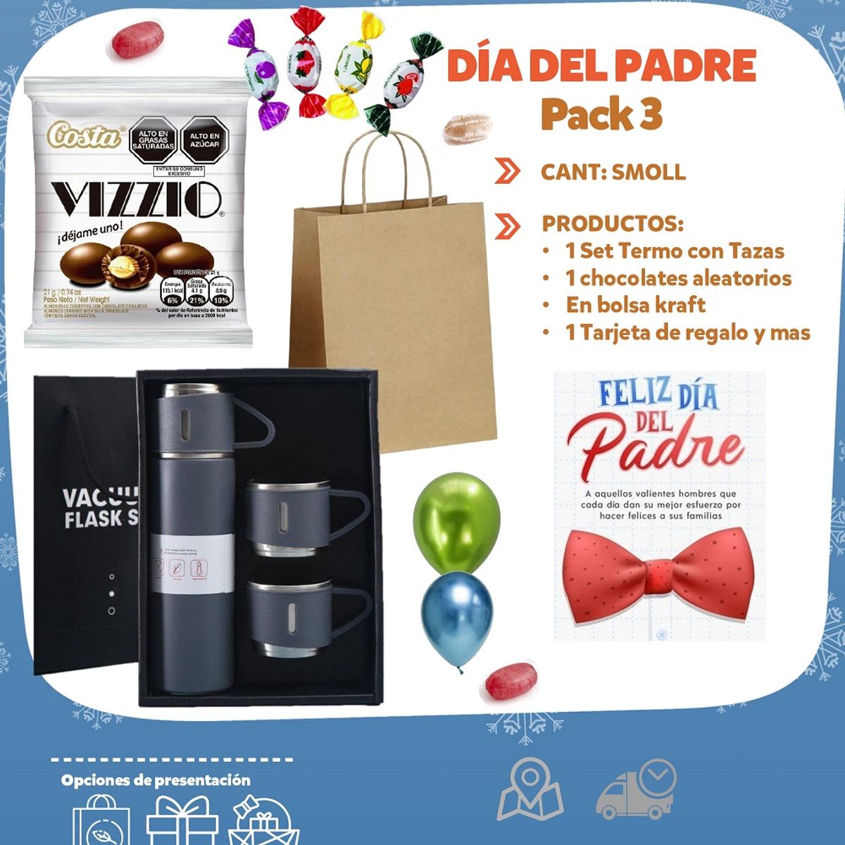 GENERICO - Regalos para el dia del padre economic Pack 3