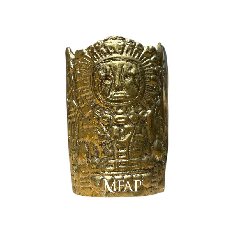 MFAP BRONCERIA Y ANTIGUEDADES - escultura de Kero , portalapiceros en bronce 7 cm