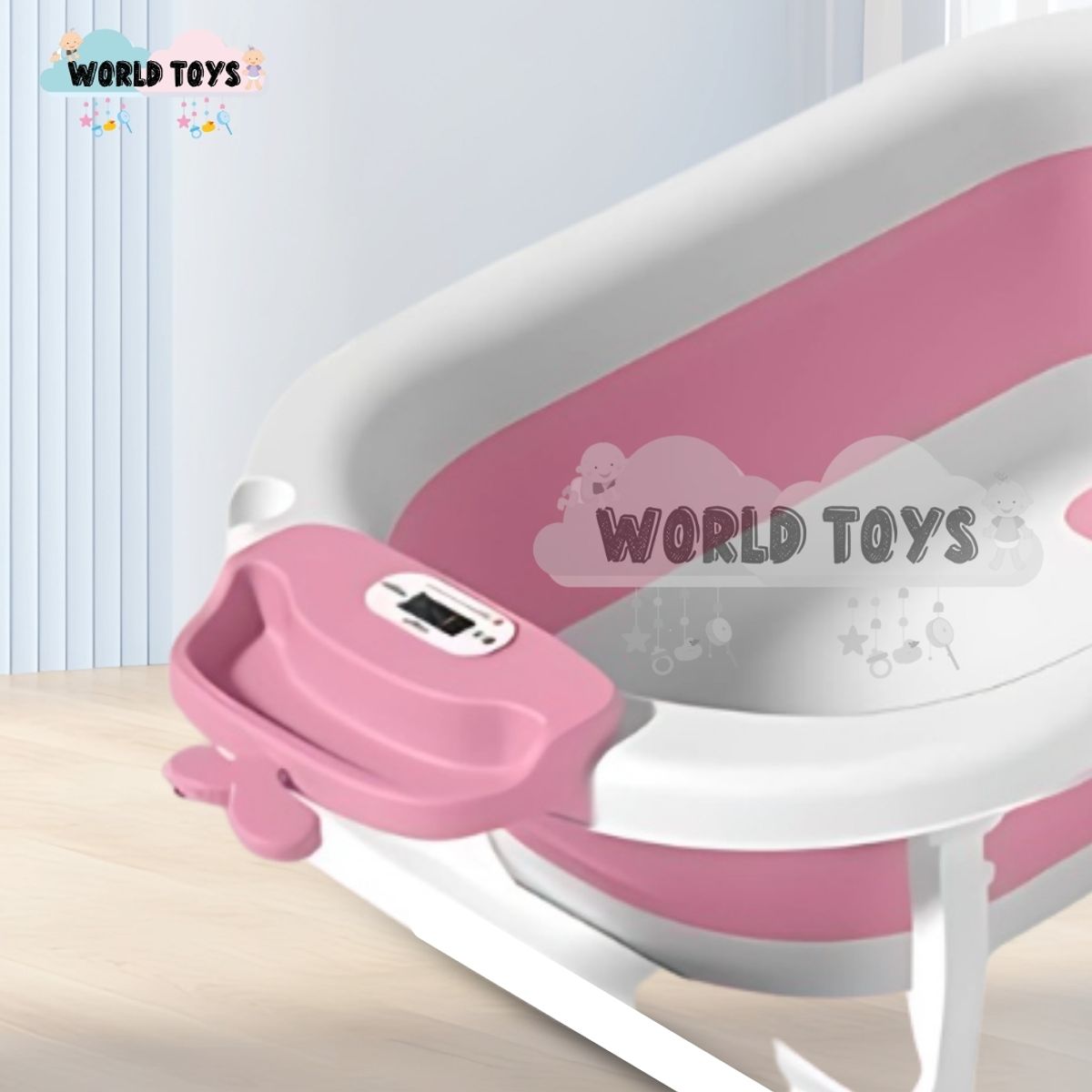 BABY - Bañera Plegable para Bebés «WALY MAUI» Pink