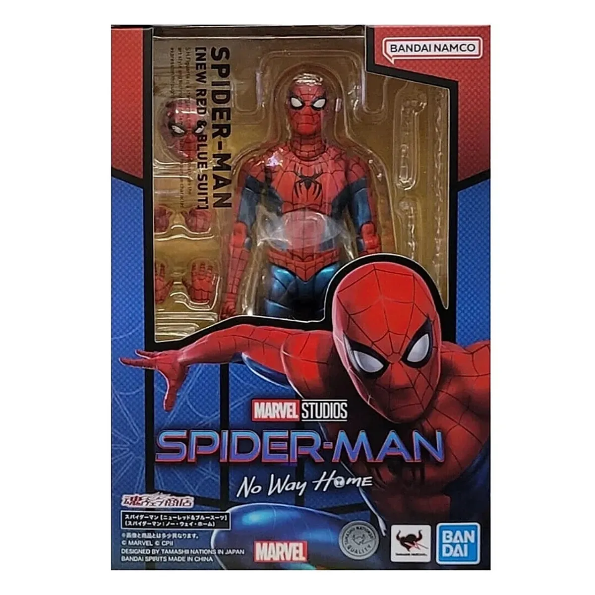 BANDAI - Figura Spiderman SH Figuarts SPIDER-MAN New Red & Blue Suit