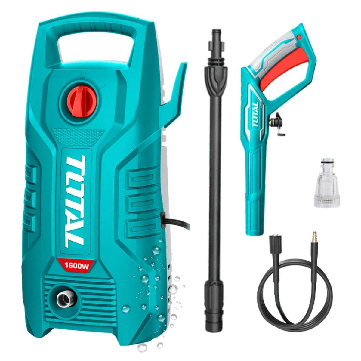 TOTAL TOOLS - Hidrolavadora ALTA PRESION 2030 PSI 1600W TGTI11336 TOTAL