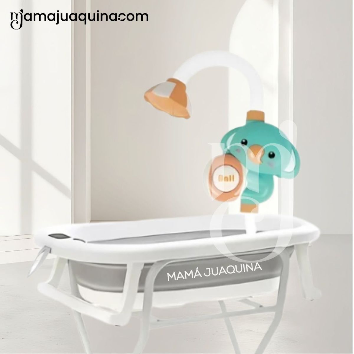 BABY - Bañera Plegable con Rack Multiuso «SPLASH PRO» Gray