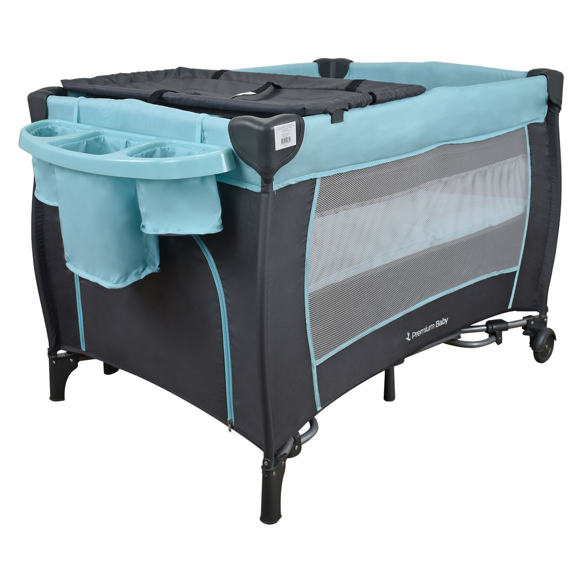 PREMIUM BABY - Corral Cuna Para Bebe Mecedora Premium Baby Napoles Celeste