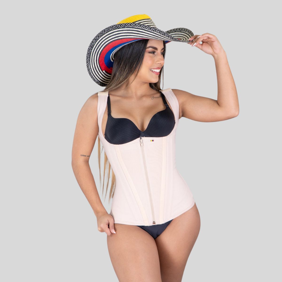 GENERICO - FAJA TIPO CHALECO DE POWERNET COLOMBIANO CON TIRANTE GRUESO