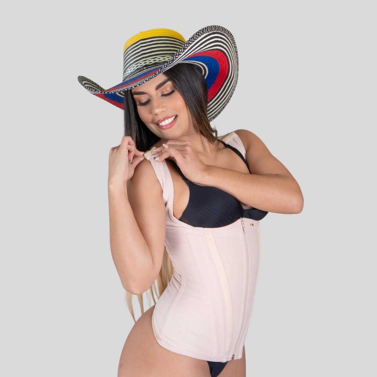 GENERICO - FAJA TIPO CHALECO DE POWERNET COLOMBIANO CON TIRANTE GRUESO