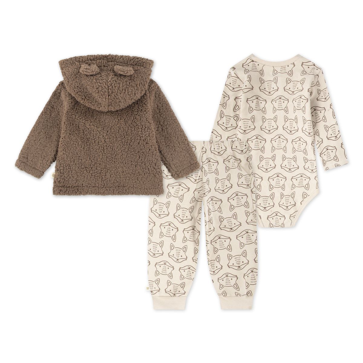 HUGGIES - Conjunto para Niño Bebé Sherpa JKT 3Set Huggies