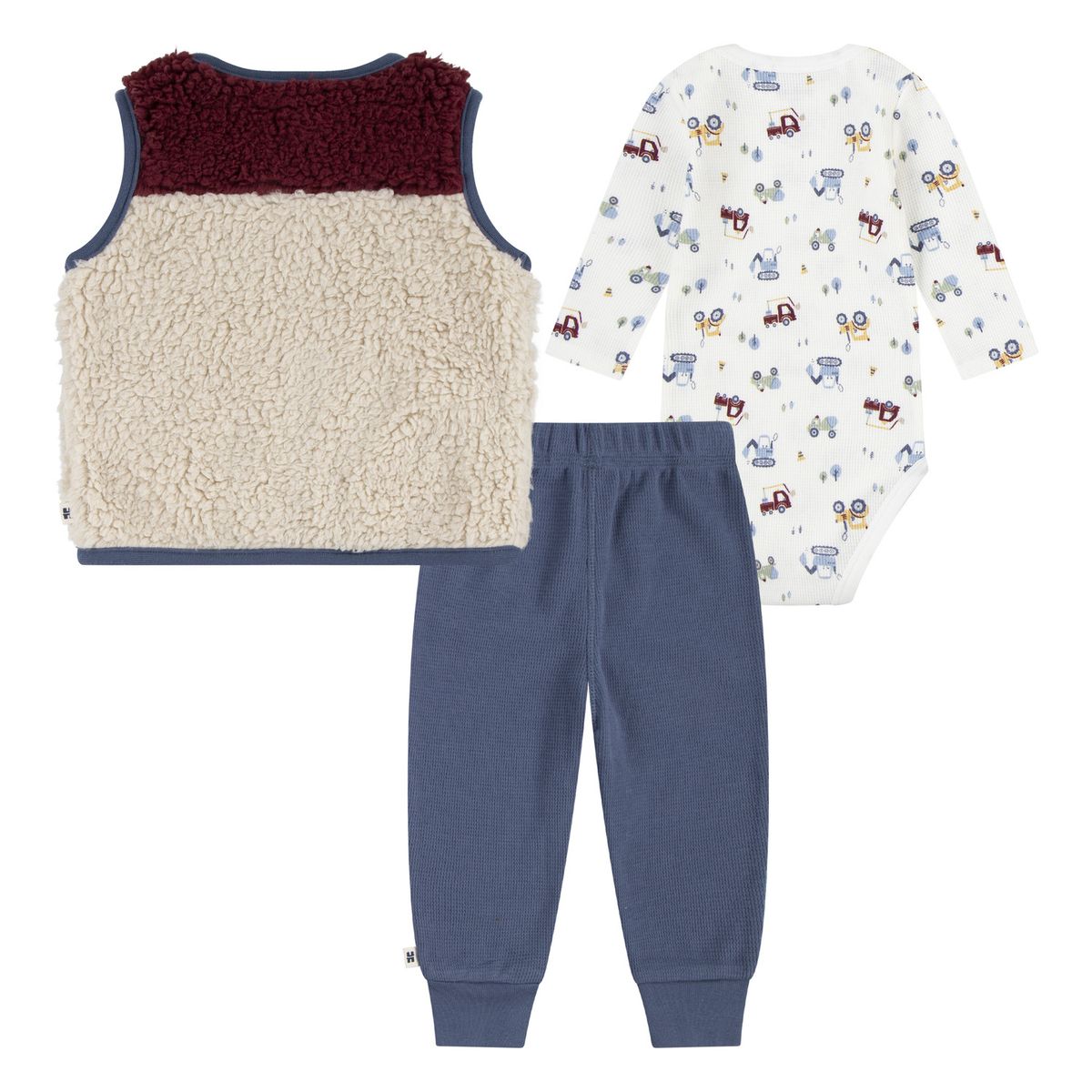 HUGGIES - Conjunto para Niño Bebé Pantalón y Chaleco 3Set Huggies