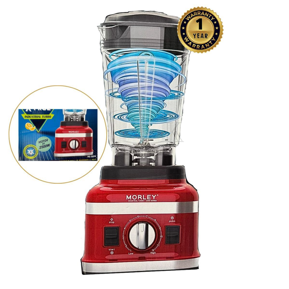 MORLEY - LICUADORA PROFESIONAL 2500W MORLEY DE 2 LITROS