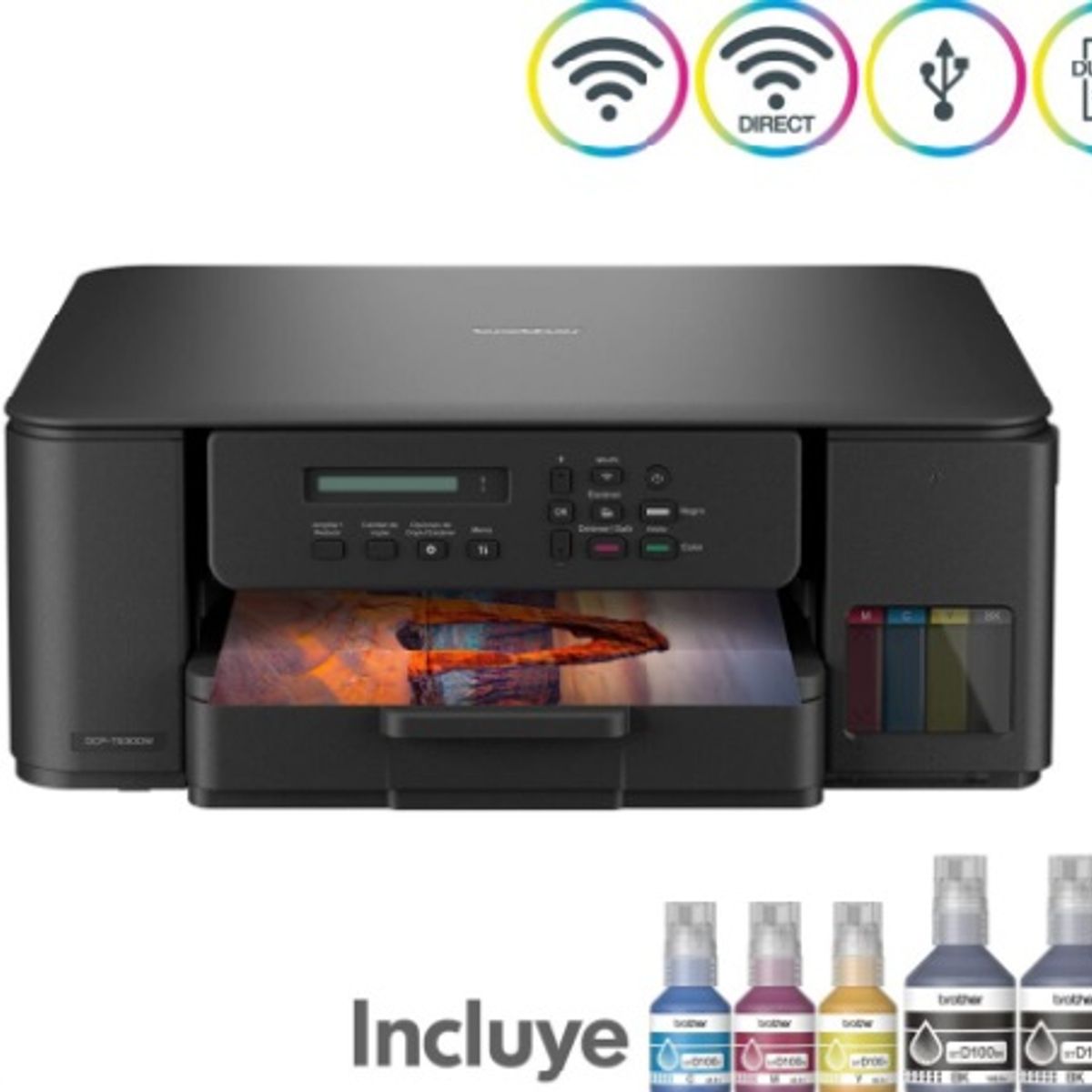 BROTHER - Impresora Brother DCP-T530DW Multifuncional Duplex Wifi