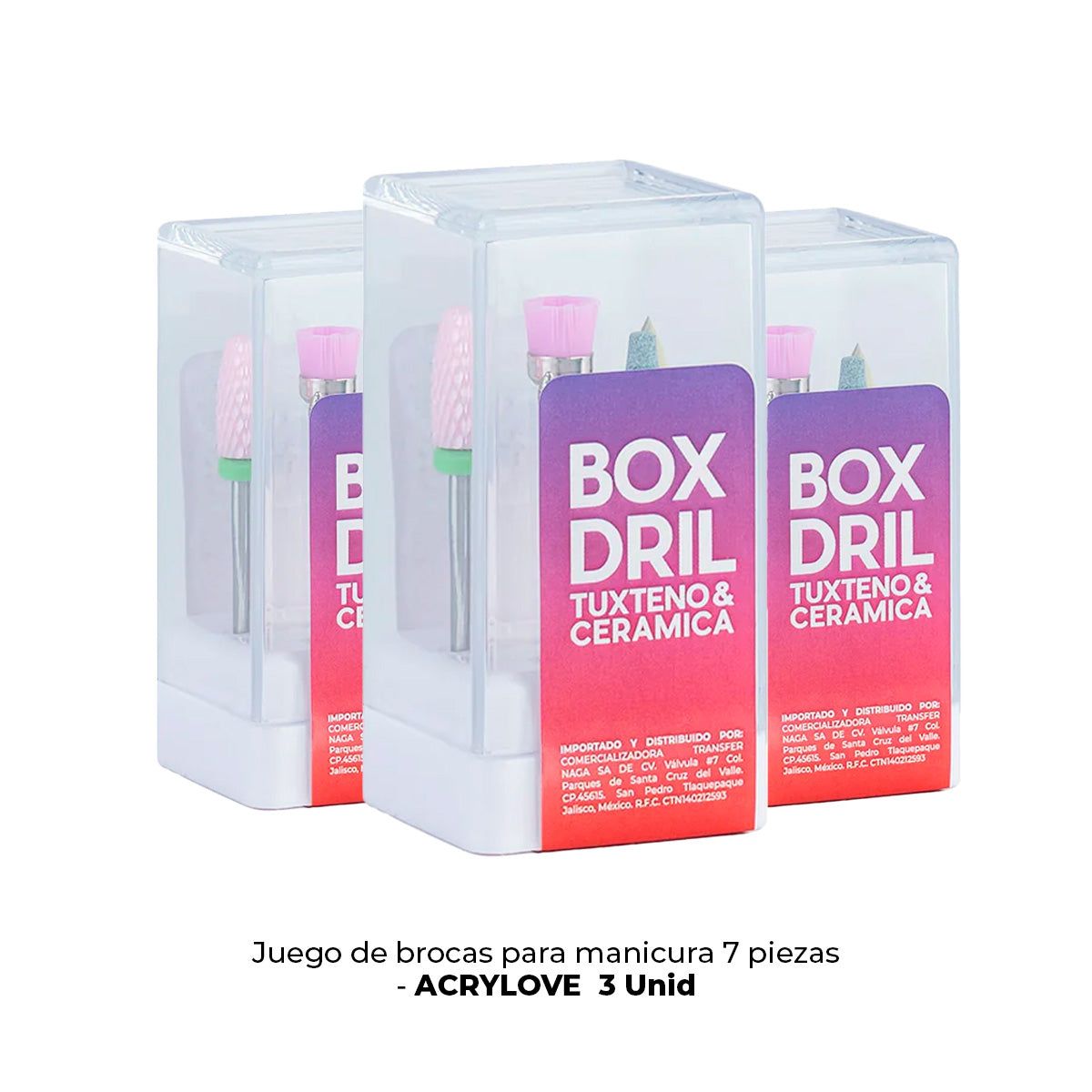 GENERICO - BOX DE BROCAS X 7PZ - 3 UNID