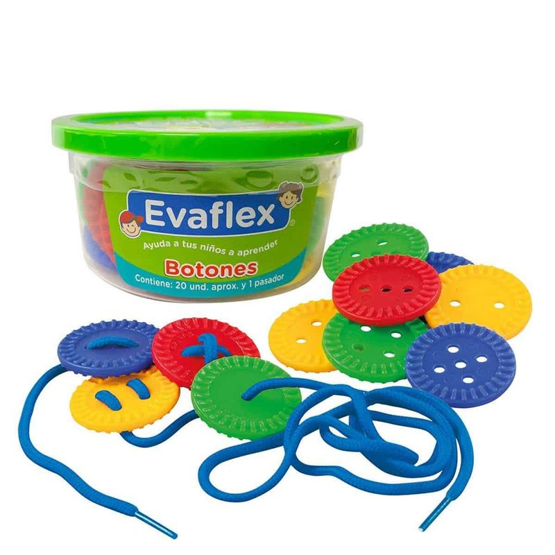 EVAFLEX - JUEGO DE BOTONES CIRCULARES EVAFLEX