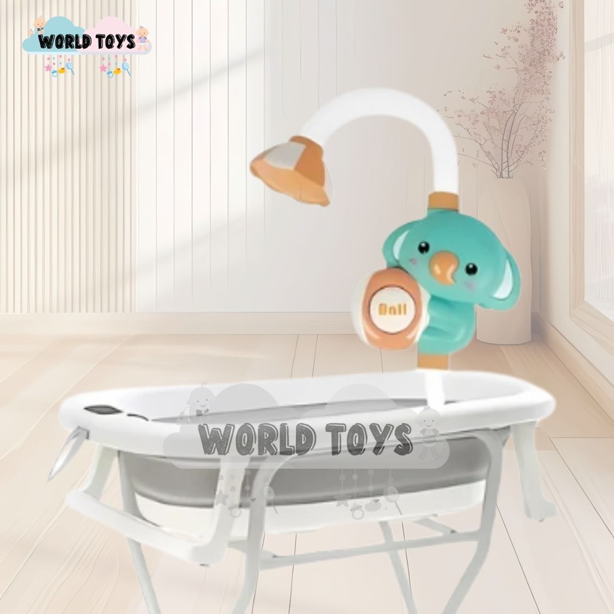 BABY - Bañera Plegable con Rack Multiuso «SPLASH PRO» Gray