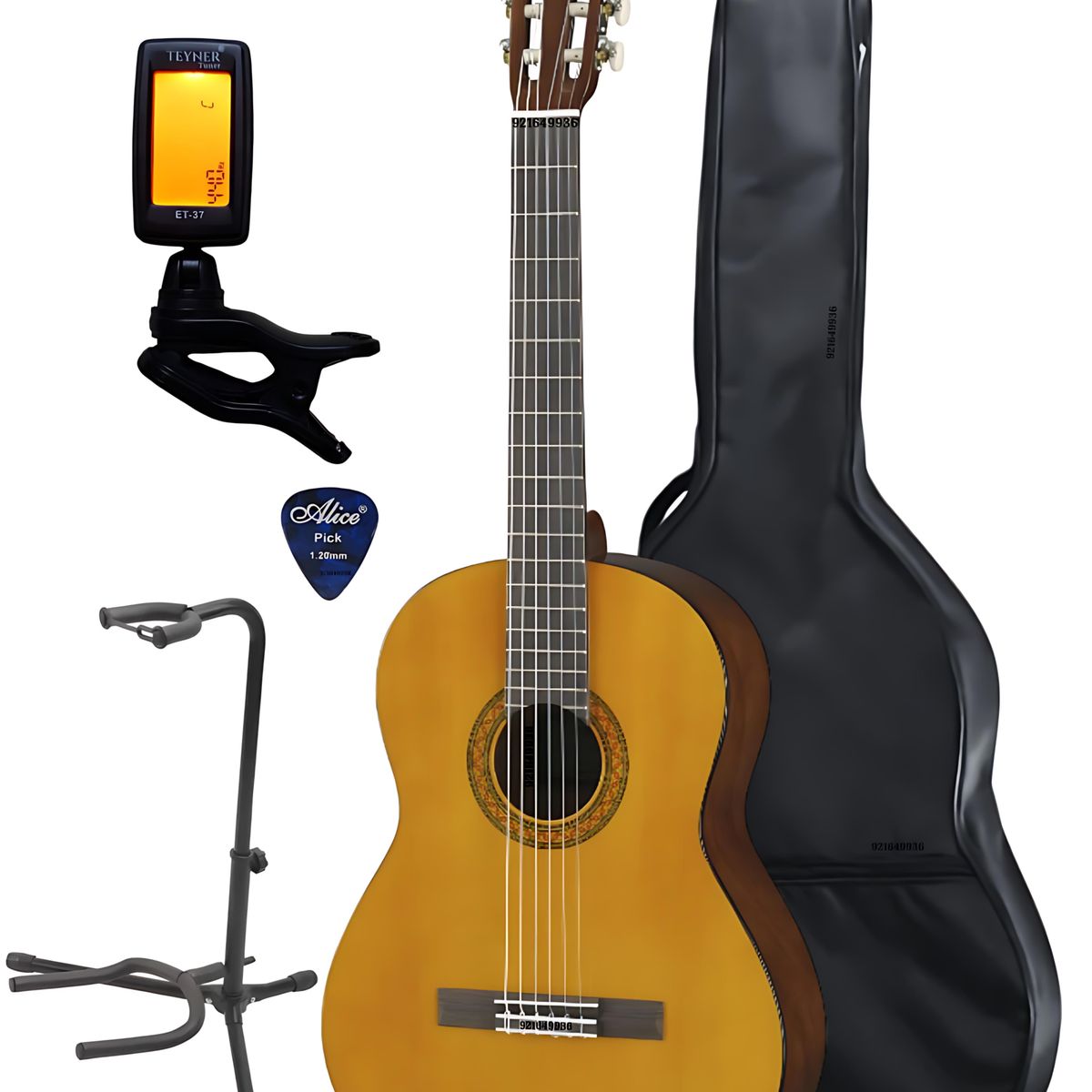YAMAHA - Pack de guitarra Yamaha C40 &Estuche&Afinador&Parante&Púa