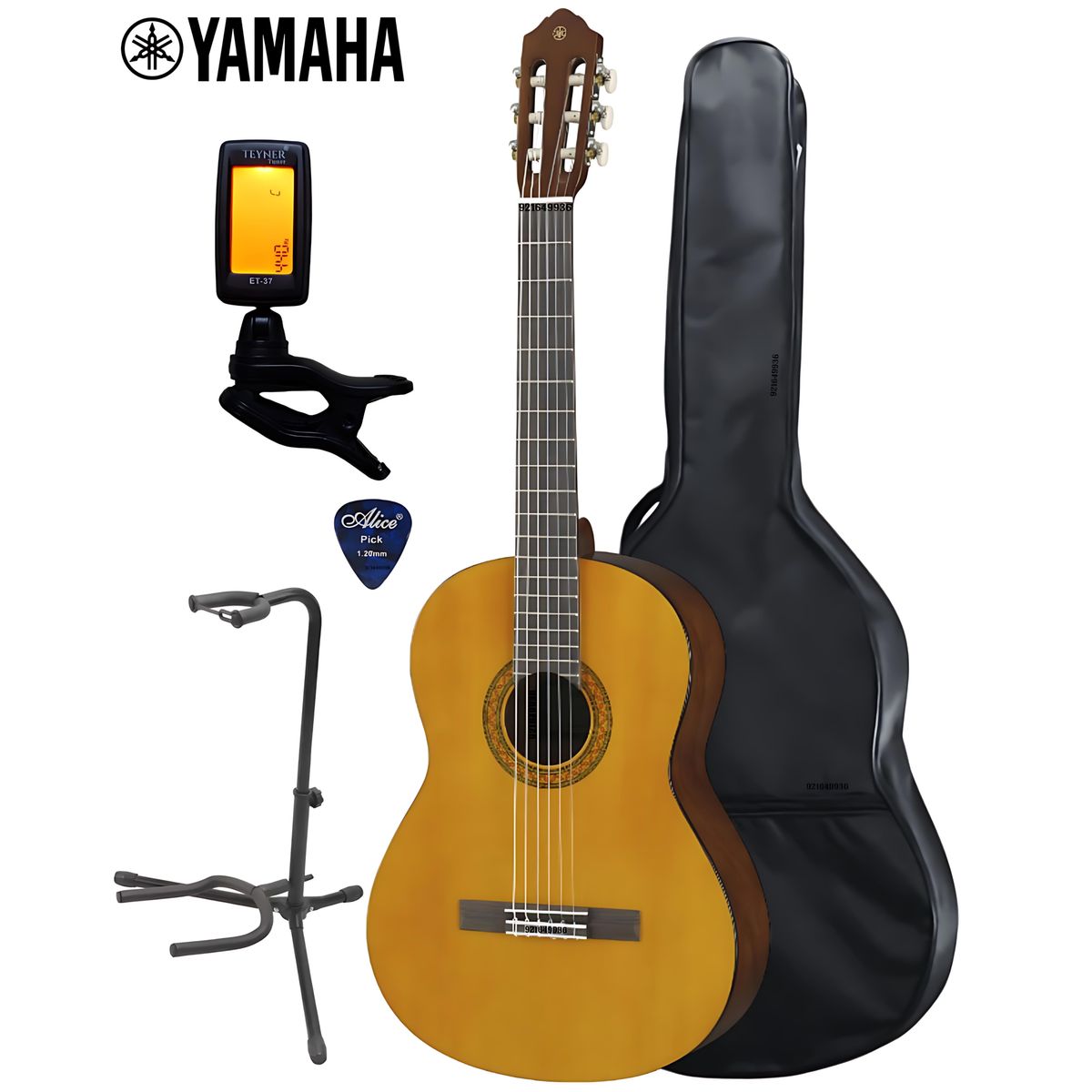 YAMAHA - Pack de guitarra Yamaha C40 &Estuche&Afinador&Parante&Púa