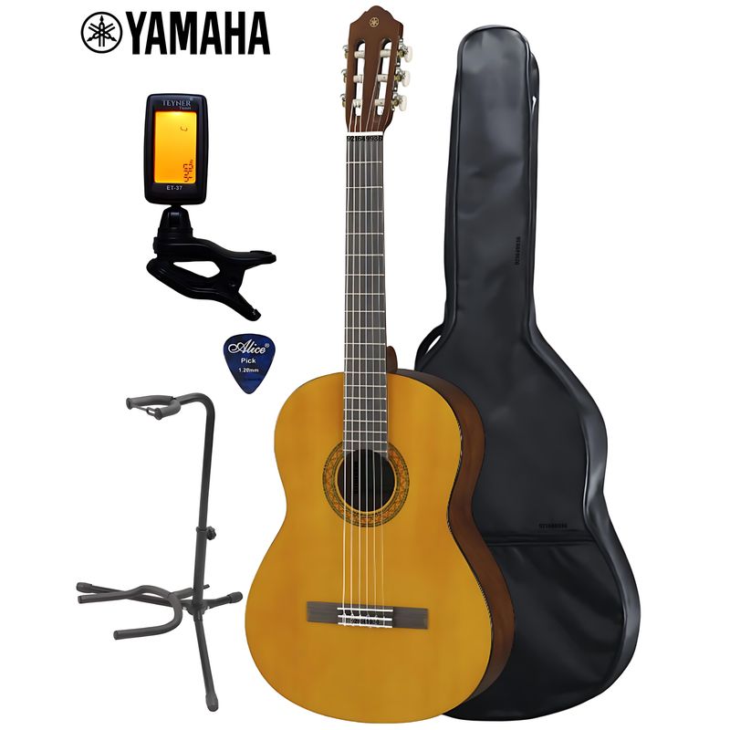 YAMAHA - Pack de guitarra Yamaha C40 &Estuche&Afinador&Parante&Púa