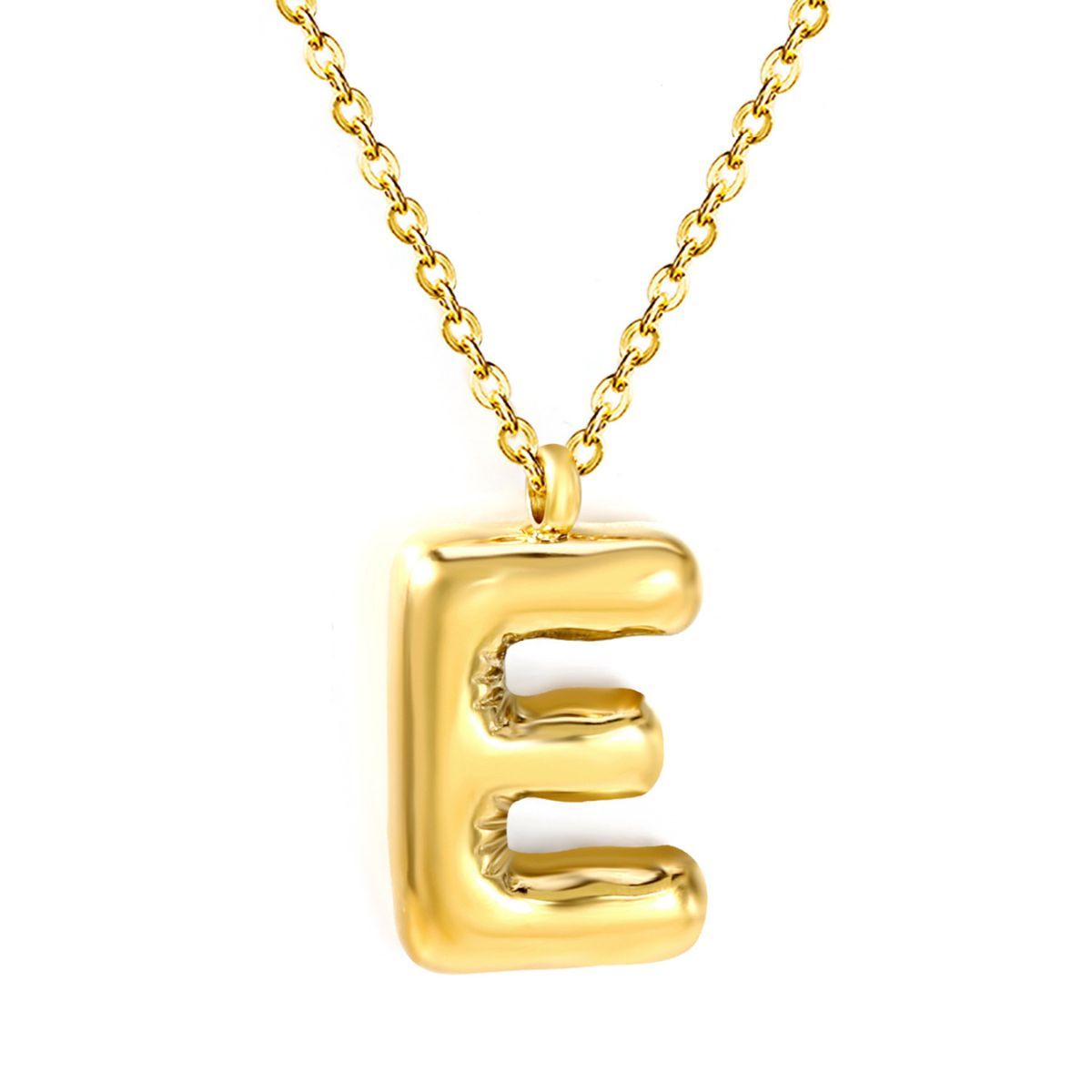 GENERICO - Collar Letra Bubble - E