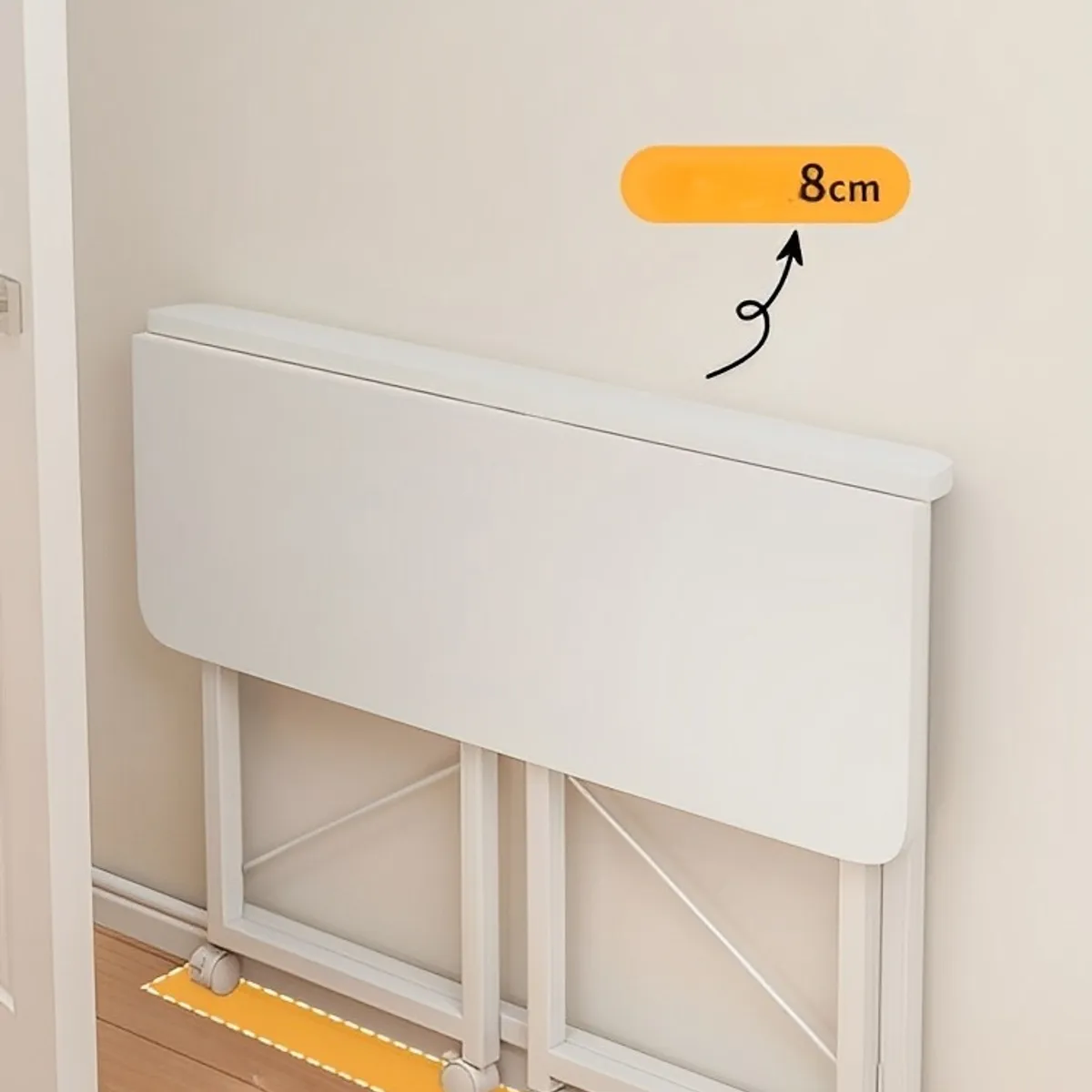 GENERICO - Escritorio Plegable De Oficina y Casa Mesa De Estudio Movible - Blanco