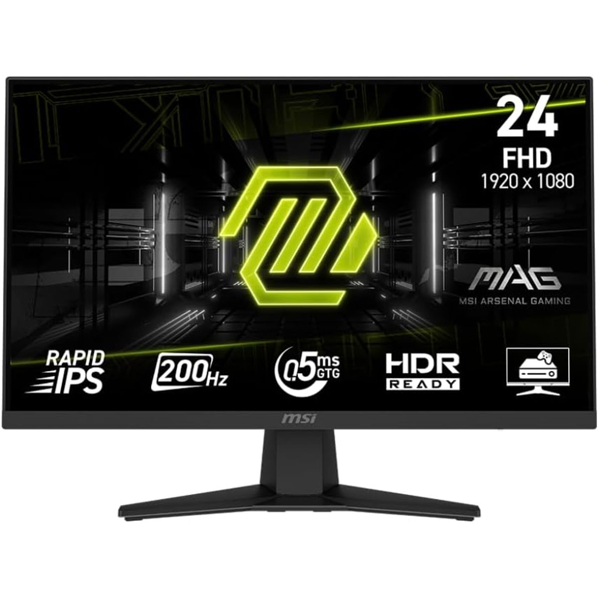 MSI - Monitor MSI MAG 244F 24 Rapid IPS LCD FHD 200Hz 0 5ms