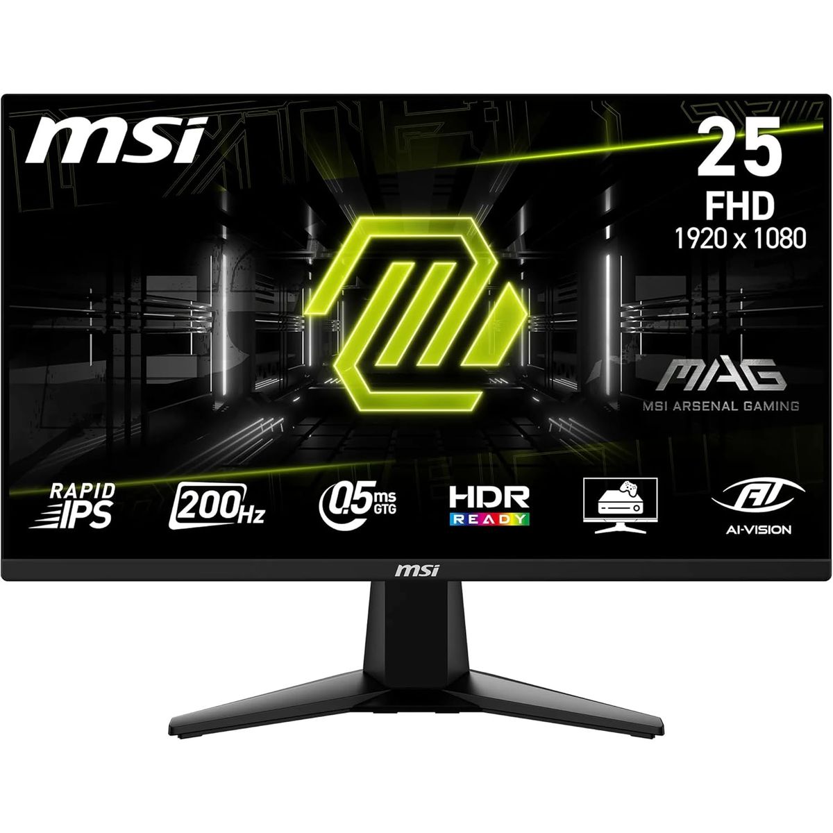 MSI - Monitor MSI MAG 255F E20 24 Rapid IPS LCD FHD 200Hz 0 5ms