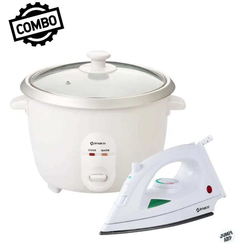 IMACO - Combo Imaco Olla Arrocera Rc006 + Plancha Eta 10