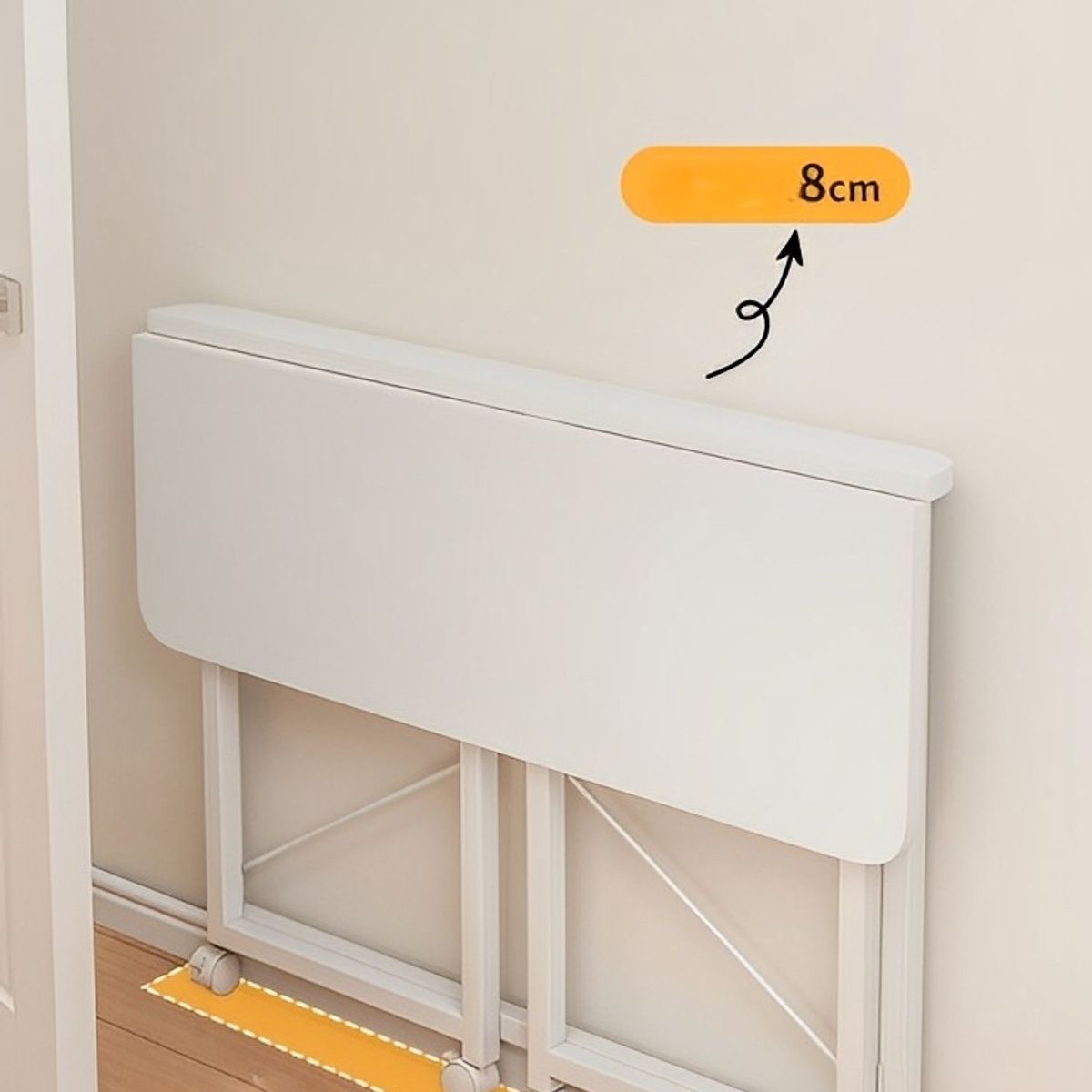 GENERICO - Escritorio Plegable Para Oficina En Casa Mesa De Estudio Hogar Blanco