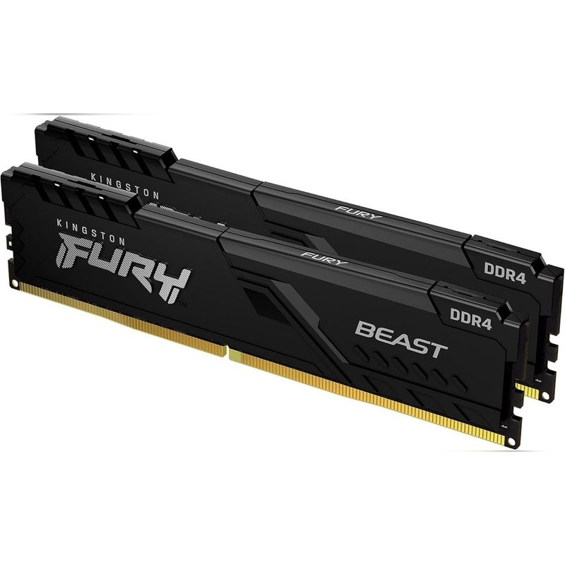 KINGSTON - KIT DE MEMORIAS KINGSTON FURY BEAST DDR4 PC4-25600 3200MHz 32GB 2 x 16GB