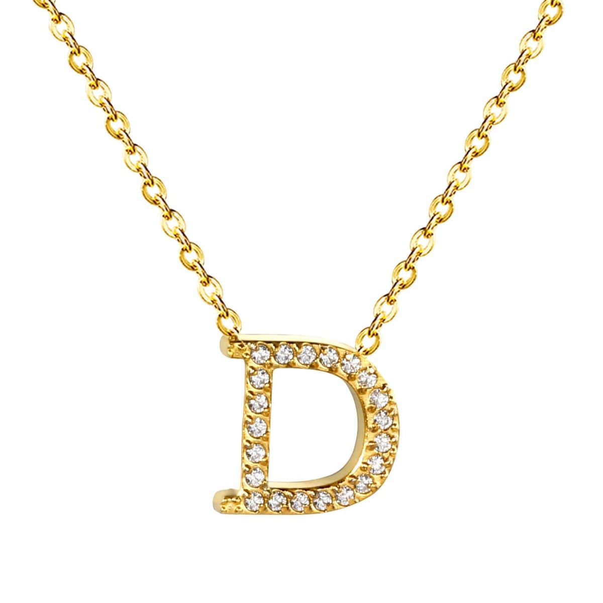 GENERICO - Collar Dije Letra - D
