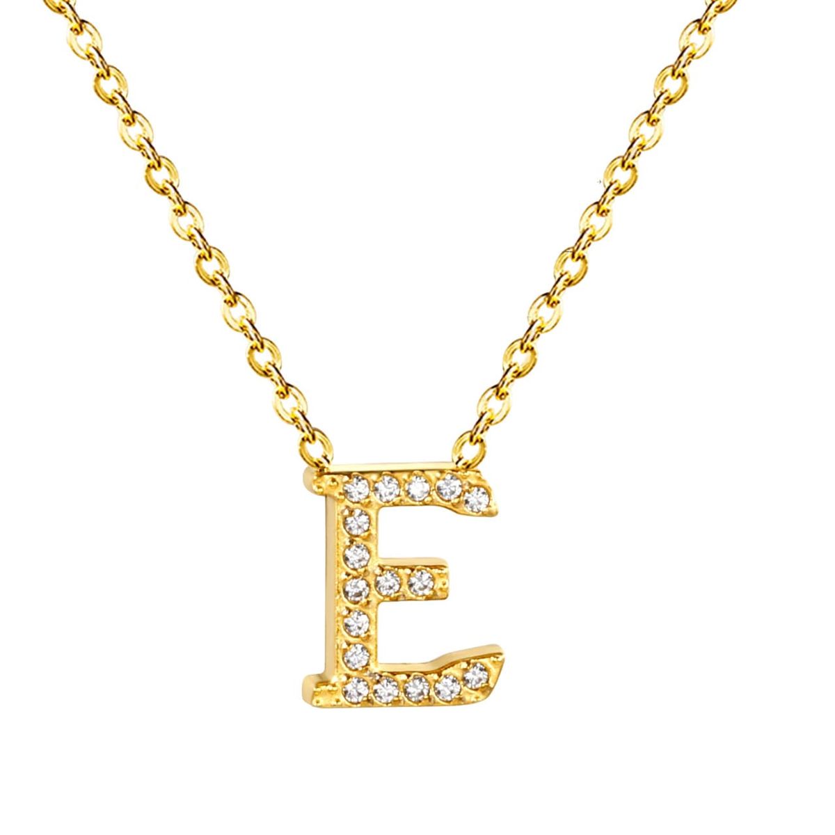 GENERICO - Collar Dije Letra - E