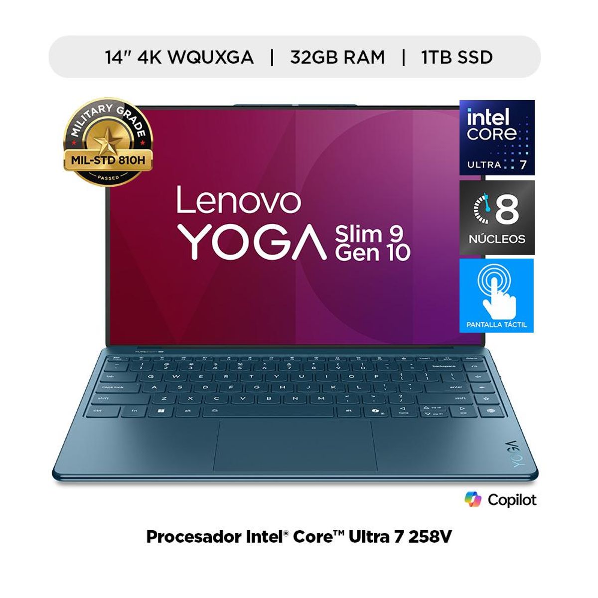 LENOVO - Laptop Lenovo Yoga slim9 Intel Core Ultra 7 RAM 32gb SSD 1TB
