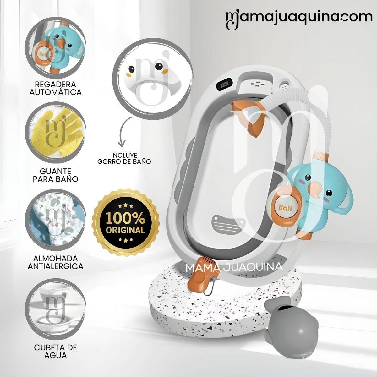BABY - Bañera Plegable Multiuso «SPLASH» Gray