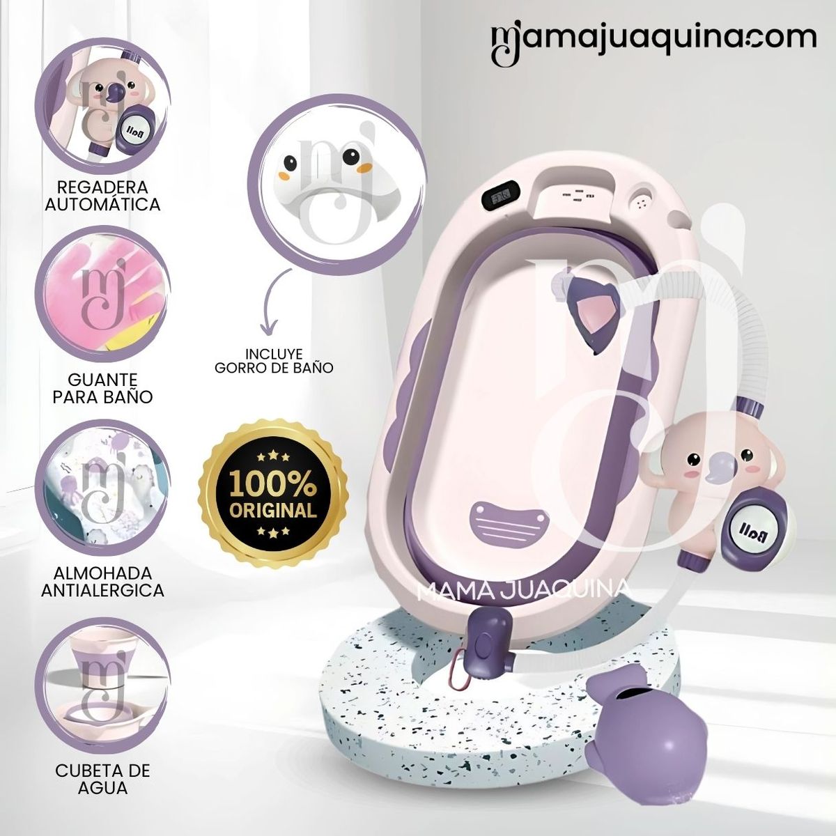 BABY - Bañera Plegable Multiuso «SPLASH» Purple