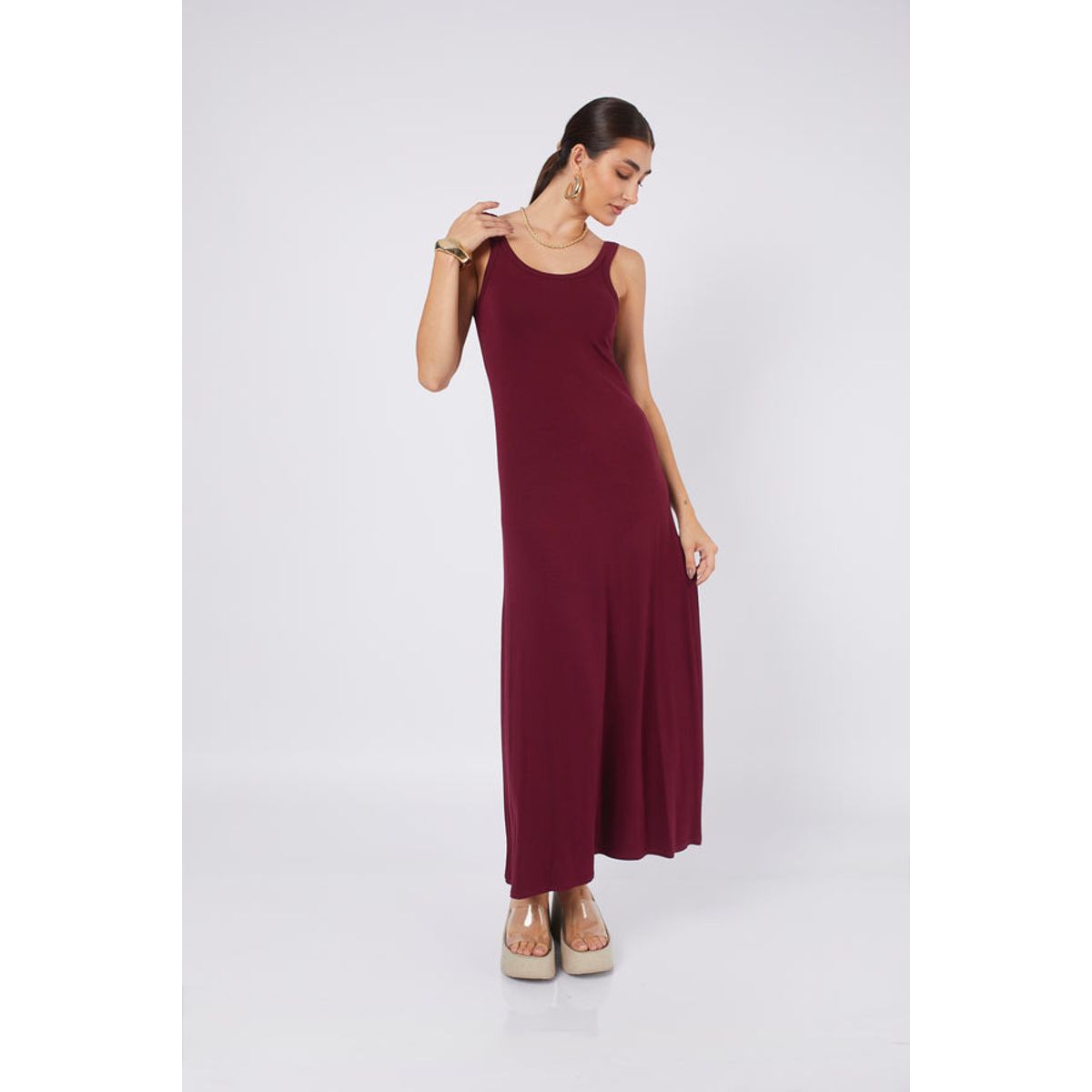 BANATY - VESTIDO VISCOSA MANGA CERO DE MUJER