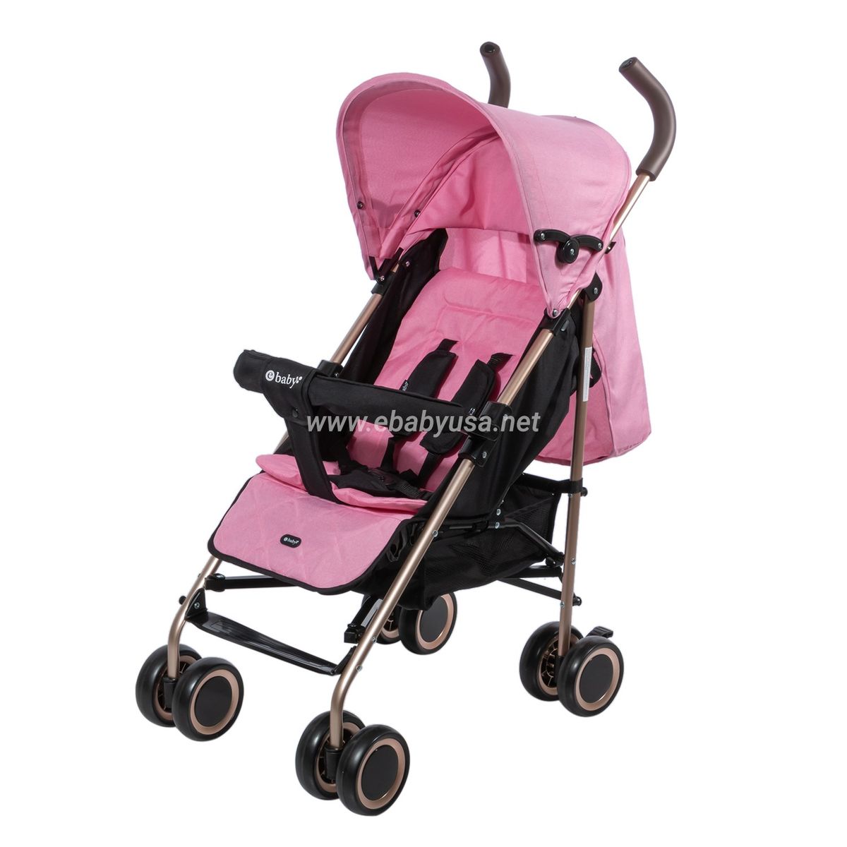 EBABY - Coche Bastón  Reclinable Ebaby  Travis 214-4 Rosado