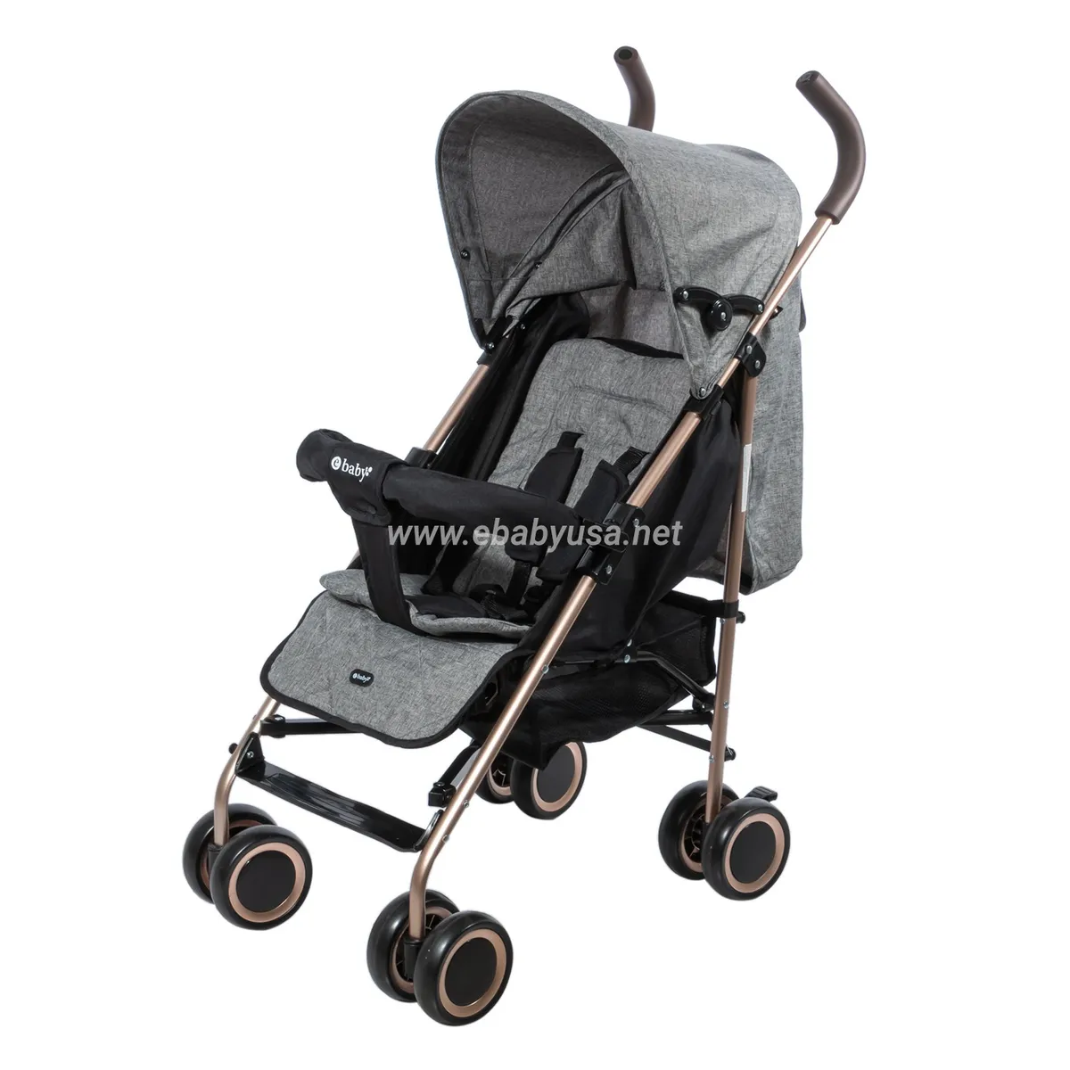 EBABY - Coche Bastón  Reclinable Ebaby  Travis 214-4 Gris