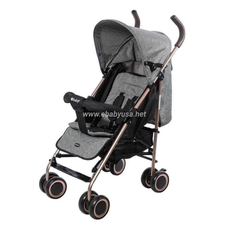 EBABY - Coche Bastón  Reclinable Ebaby  Travis 214-4 Gris