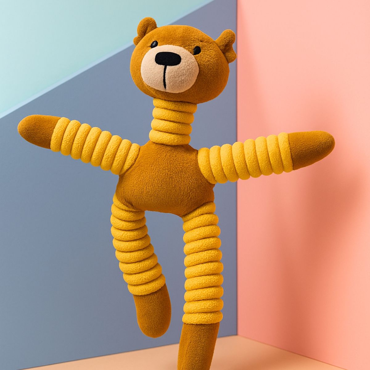 GENERICO - Gatito Feliz  Peluche para Perros - Marron