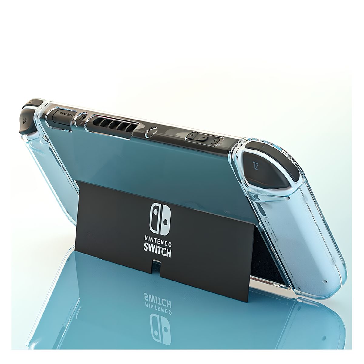 GENERICO - Funda Protectora Transparente de Cristal para Nintendo Switch OLED