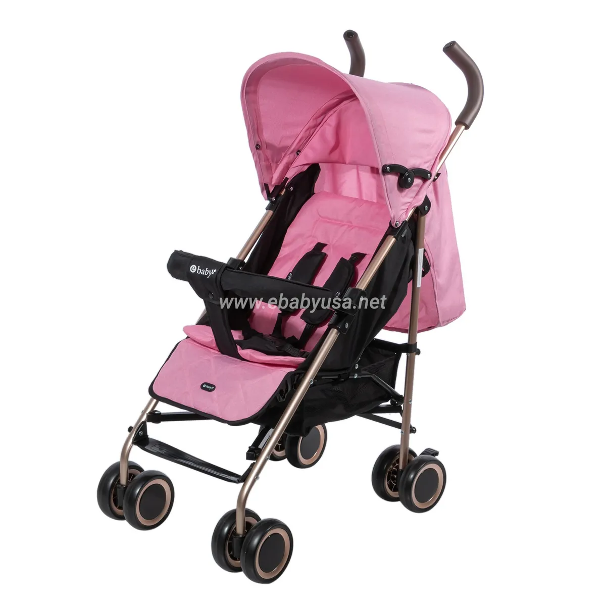 EBABY - Coche Bastón  Reclinable Ebaby  Travis 214-4 Rosado