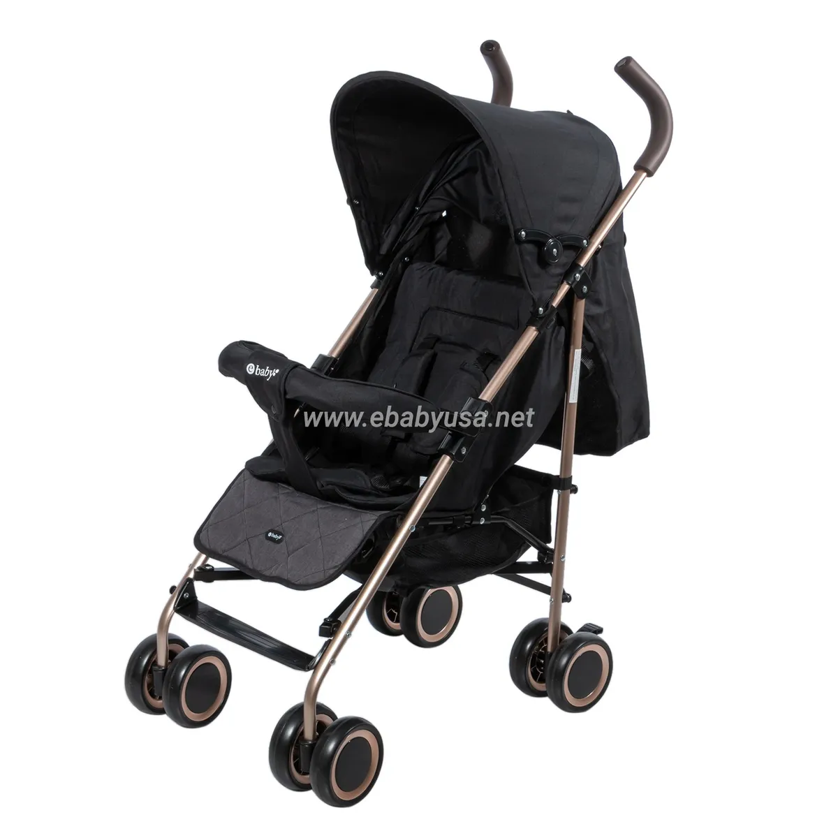EBABY - Coche Bastón  Reclinable Ebaby  Travis 214-4 Negro