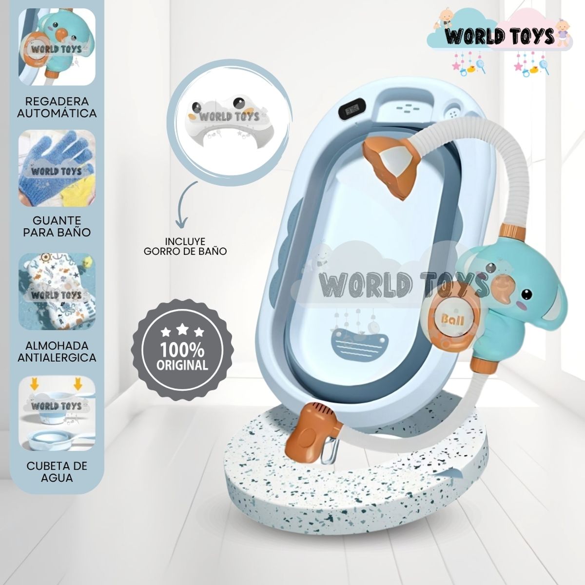 BABY - Bañera Plegable Multiuso «SPLASH» Blue