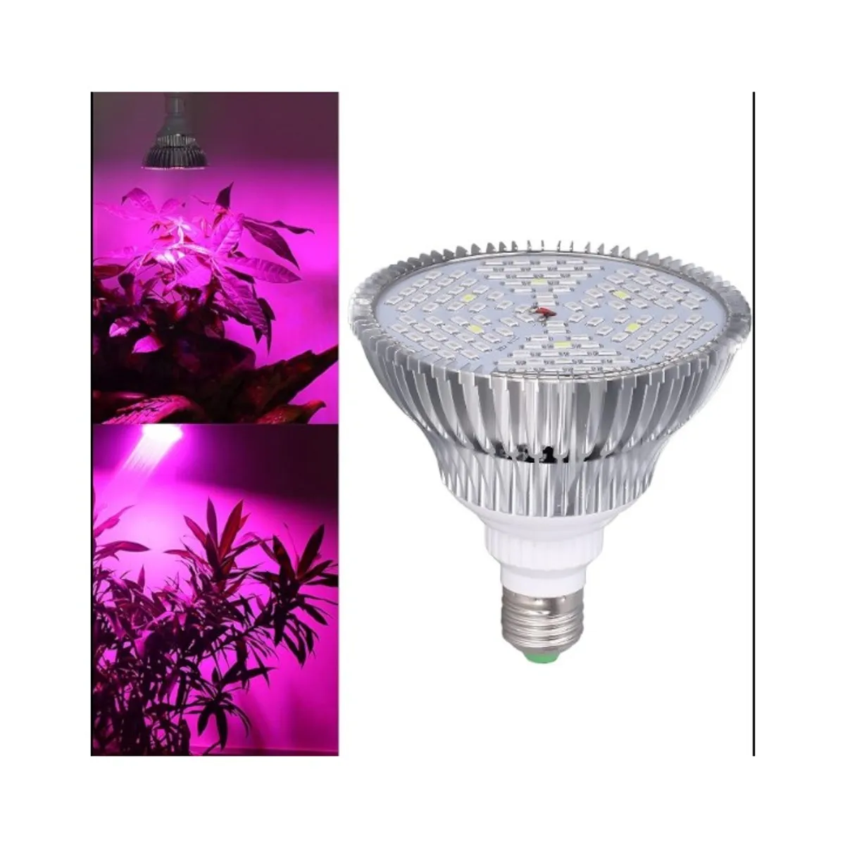 GENERICO - FOCO LED PARA PLANTAS DE ESPECTRO COMPLETO 80W 100 LEDS