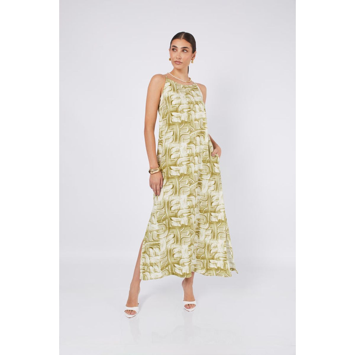 BANATY - VESTIDO LARGO DE RAYON DEBORA PARA MUJER BANATY